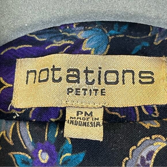 Notations Petite Floral Jacket. Size PM. Excellent condition! - Picture 2 of 5